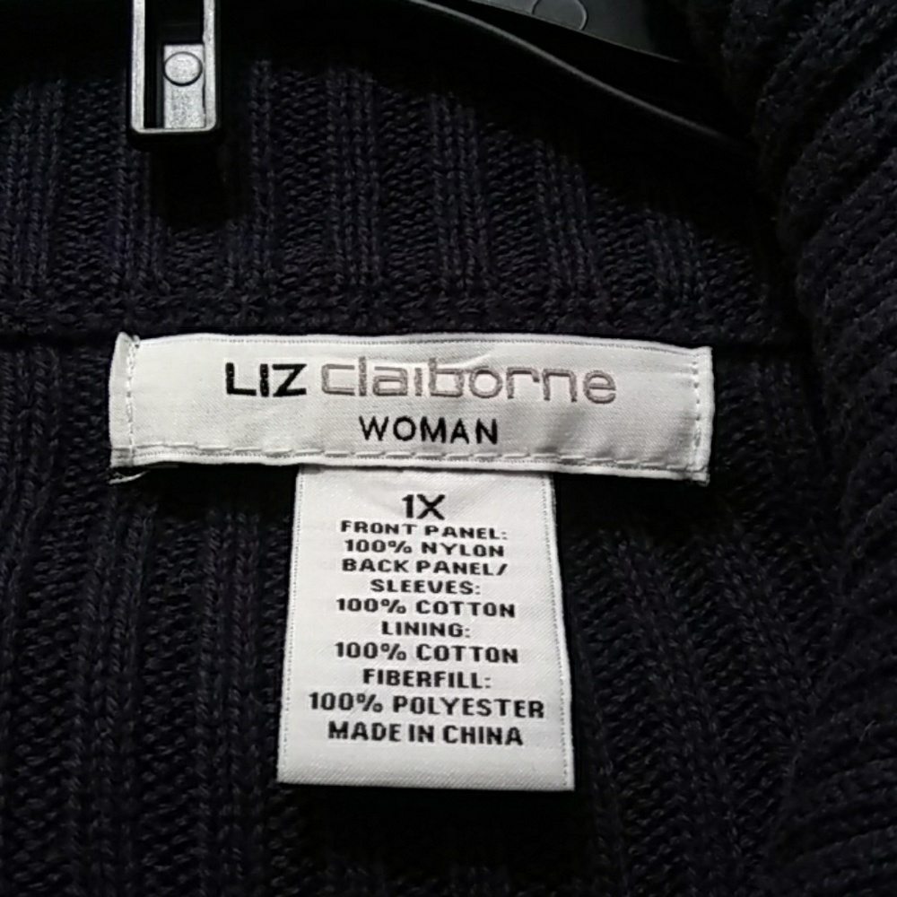 Puffer front sweater